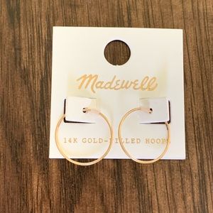 Madewell 14k gold filled hoop earring